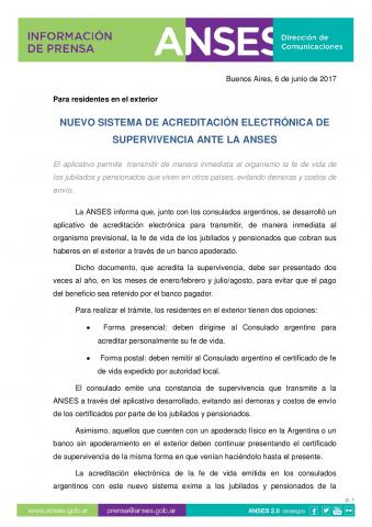 Información de prensa -ANSES  Consulado en Tenerife